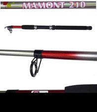 canna eco spinning mamont 2.10m pesca trota lago bass cavedano cucchiaino tp