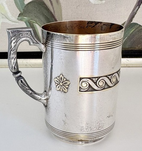 Tazza battesimo stile liberty