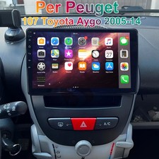 Per Peuget 107 Toyota Aygo 2004-14 Citroen C1 Car Stereo Carplay GPS WiFi Radio