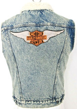 Gilet jeans sherpa snap