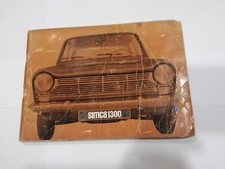 simca 1300 libretto libro
