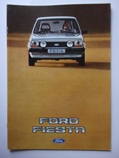 FORD FIESTA MK1 RANGE originale 1982 francese Mkt depliant brochure vendita - Ghia S XR2