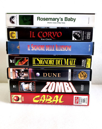 Lotto film cult vhs - film, genere