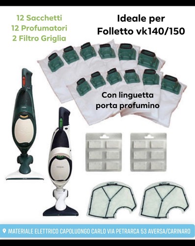 Sacchetti folletto 140 - sacchetti, vk