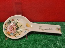 POGGIAMESTOLO IN CERAMICA DECORATO A MANO - CERAMISTA CASTELLI