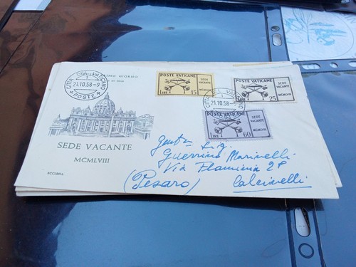 1435n fdc vaticano 1958 sede - fdc,