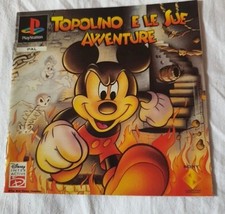 Cover E MANUALE Topolino E LE SUE AVVENTURE Ps1 Ita REPRO BIG BOX