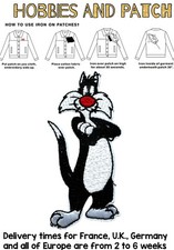 patch Sylvester the cat looney