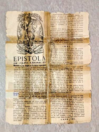 Epistola papa leone al - di, iv°