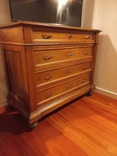 Cassettiera in legno massello stile classico