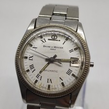 Orologio polso donna Baume Mercier ref 1187 tutto acciaio manca corona usato