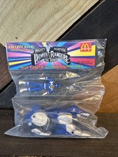 McDonalds Mighty Morphin Power Rangers Ranger blu con lupo Ninjazord 1995 NUOVO