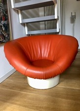 Rara poltrona vintage - Anni 70 Space Age Orange White Mushroom