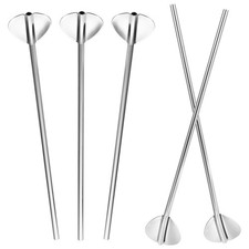  6 Pcs Cannuccia Acciaio