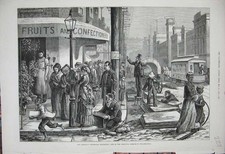 Vecchia Stampa Antica 1876