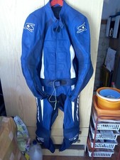 tuta moto pelle divisibile