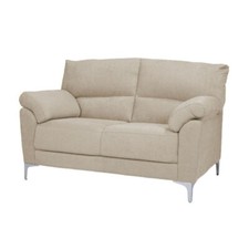 Divano GIADA In Tessuto Con Braccioli e Piedini In Metallo Made In Italy