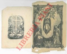 Religiosi - Stampe religiose ottocentesche : angeli.