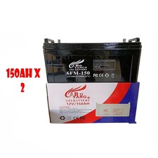 KIT 2 GEL BATTERIA 150 AH 300