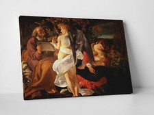 🎻 Quadro Caravaggio Riposo dalla fuga in Egitto Stampa su Tela Vernice Pennello