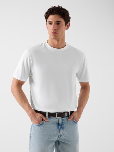 Guess shirt misto modal - t-shirt,