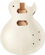 Set corpo chitarra elettrica incompiuto in corpo mogano AAA top acero fiammato