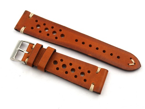 Racing genuine brown leather - genuine,