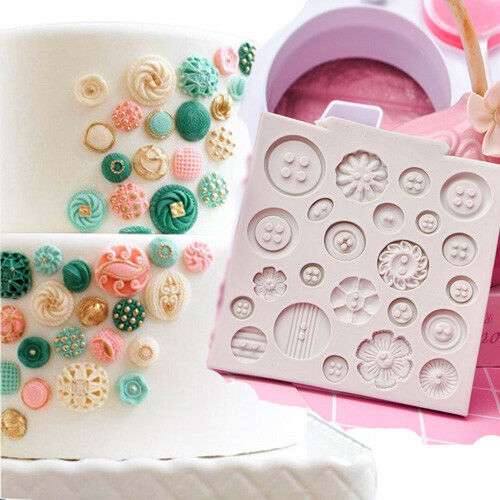 Bottoni fiori silicone - bottoni,