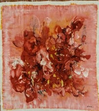  FOULARD SETA Rosso - 100%SETA