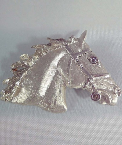 Ciondolo testa cavallo con - ciondolo,
