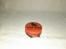 VINTAGE SCATOLA CREMA SCARPE DIAM5CM LION NOIR X SCARPE DO LUSSO piena nuova