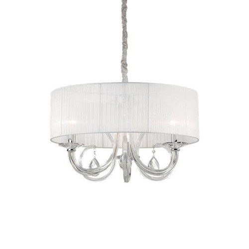 Lampadario tondo tessuto - lampadario,