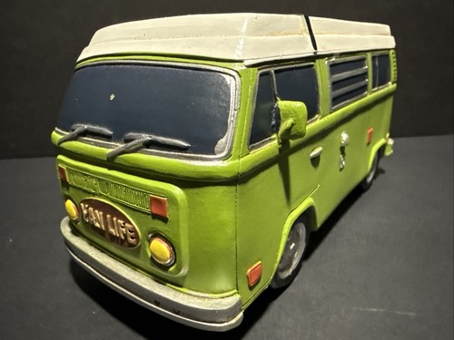 Green white camper - &,