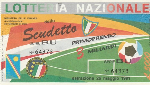 Biglietto lotteria nazionale