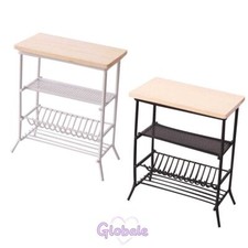 Casa delle bambole miniatura scala 1:12 portaoggetti scaffale in metallo mobili