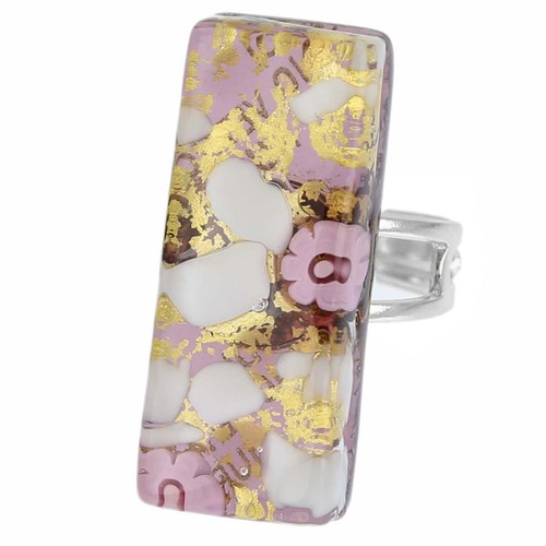 Anello rettangolare regolabile - anello,