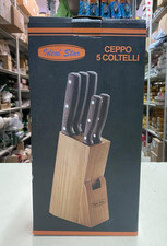 Set 5 Coltelli con ceppo in