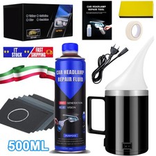500ml Kit Completo Rinnova lucida Fari con polimero liquido professionale Graffi