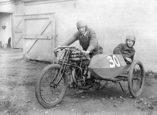 Norton factory sidecar racer