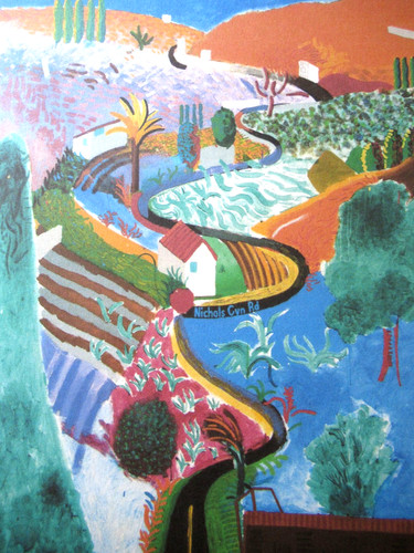 Litografia david hockney - david,