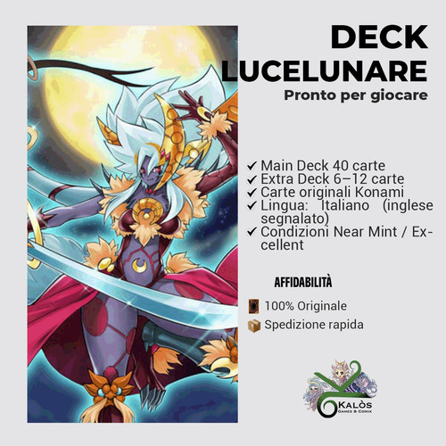 Yugioh mazzo deck lucelunare - mazzo,