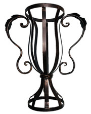 Portavaso in metallo con