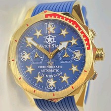 Watchstar Military DNA P-51 Mustang Orologio Cronografo Automatico 46mm Uomo