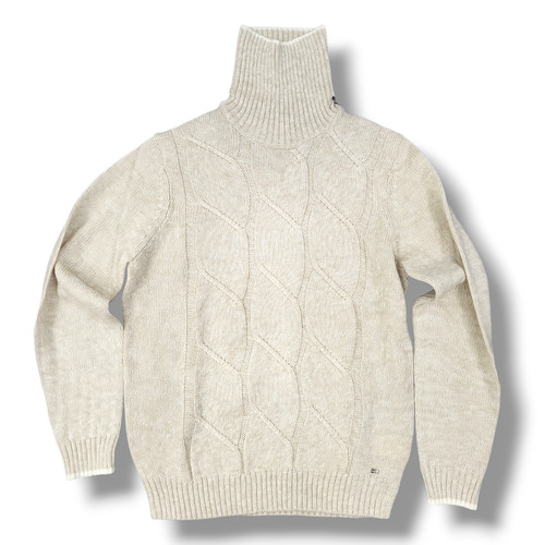 Maglia uomo dolcevita trecce - uomo,