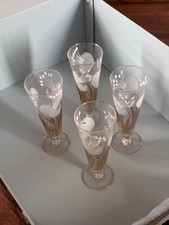 Set 4 bicchieri in cristallo