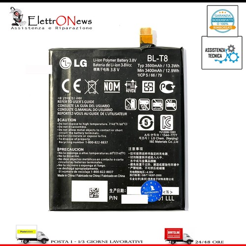 Batteria originale t8 - originale, bl-t8