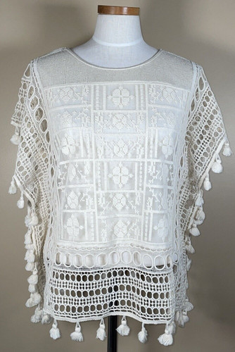 Poncho copricostume pizzo - copricostume, in