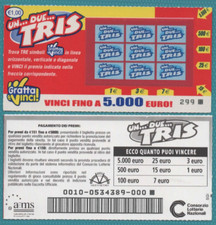 Gratta vinci lotteria - e,