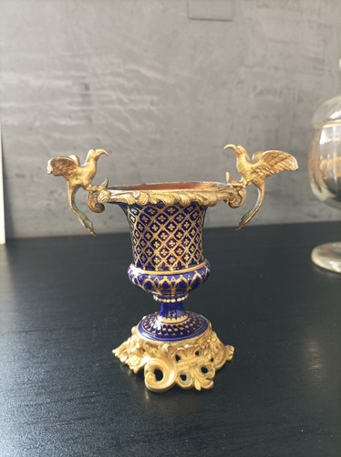 Vase bleu sèvres style - bleu,