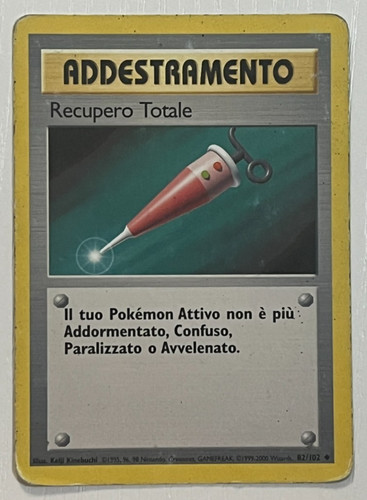 Carta pokémon addestramento - carta,